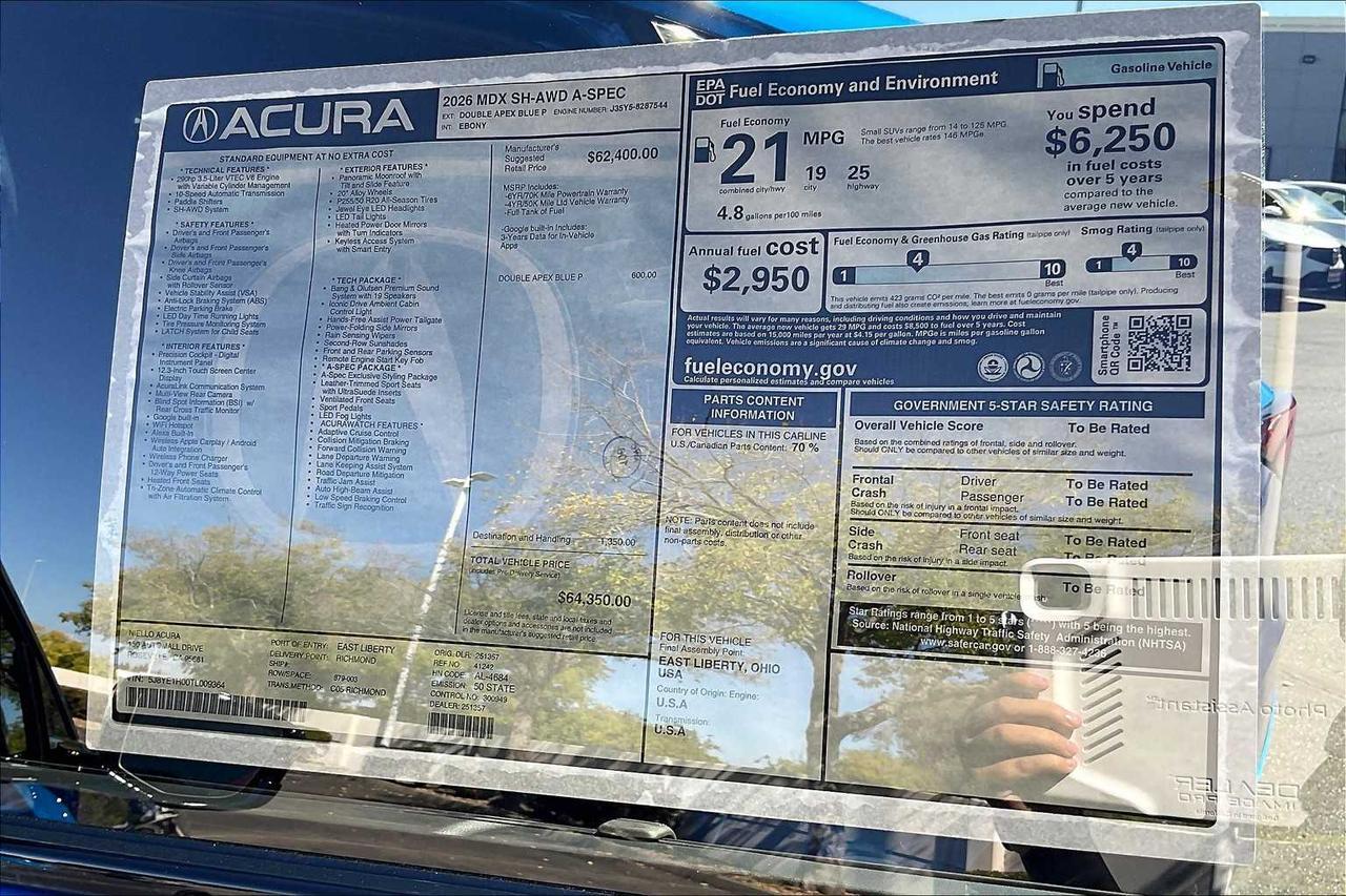 2026 Acura MDX w/A-Spec Package Roseville CA