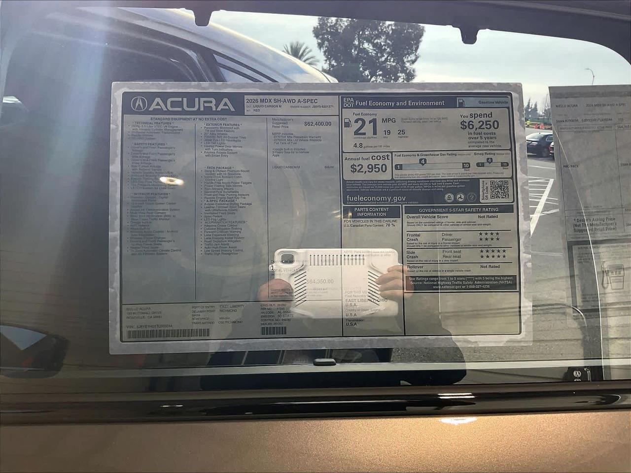 2026 Acura MDX w/A-Spec Package Roseville CA