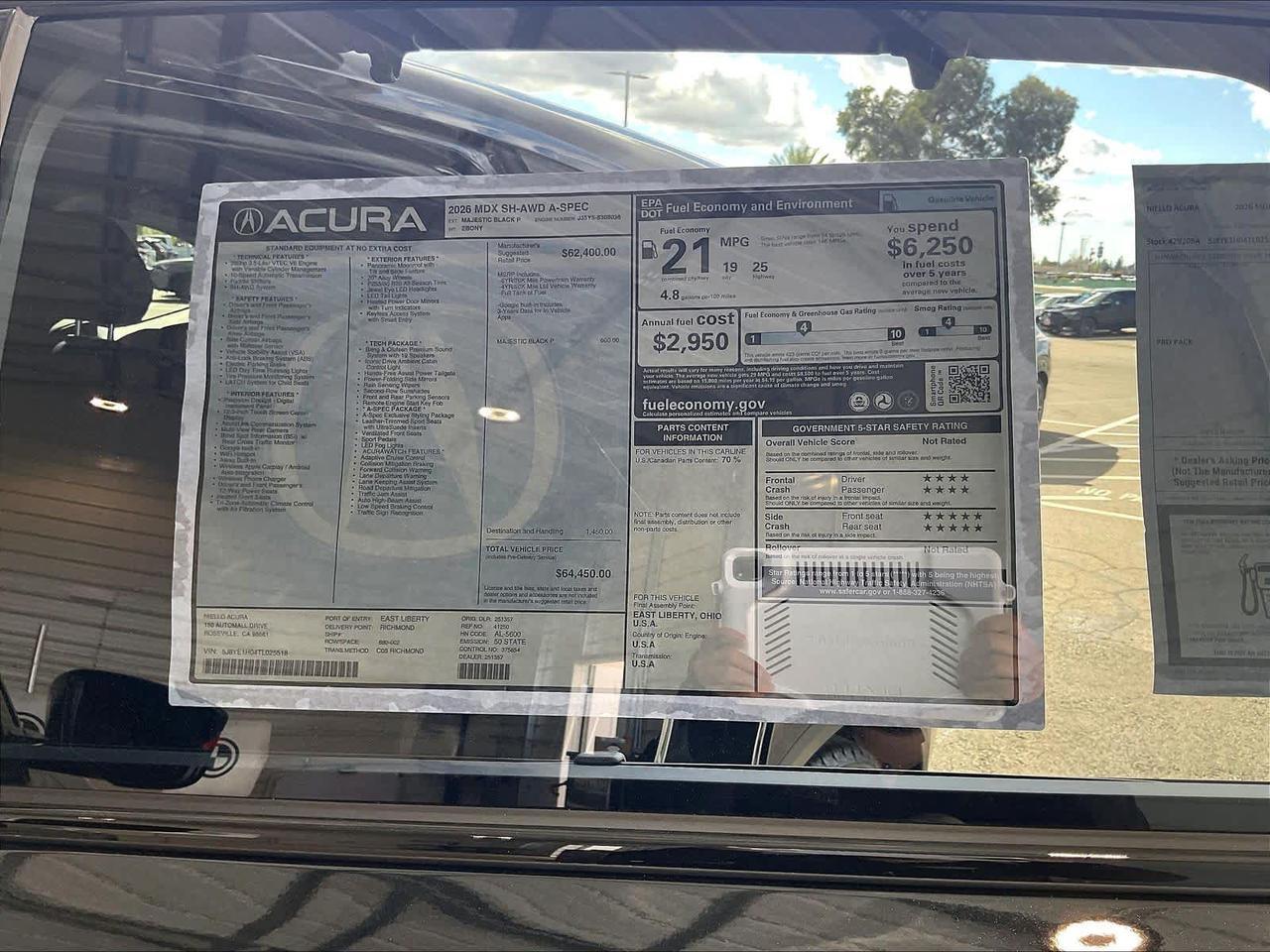 2026 Acura MDX w/A-Spec Package Roseville CA