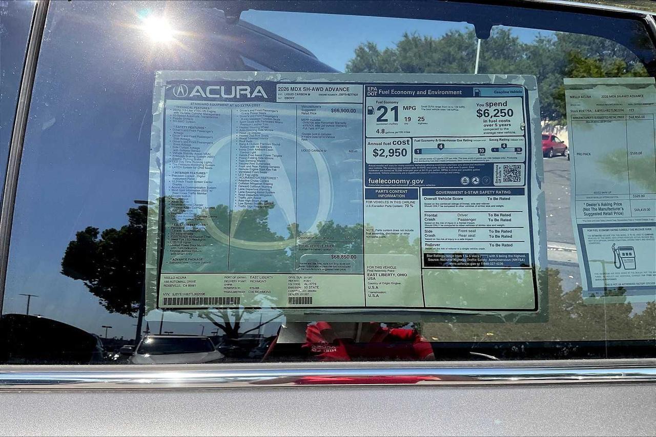 2026 Acura MDX w/Advance Package Roseville CA