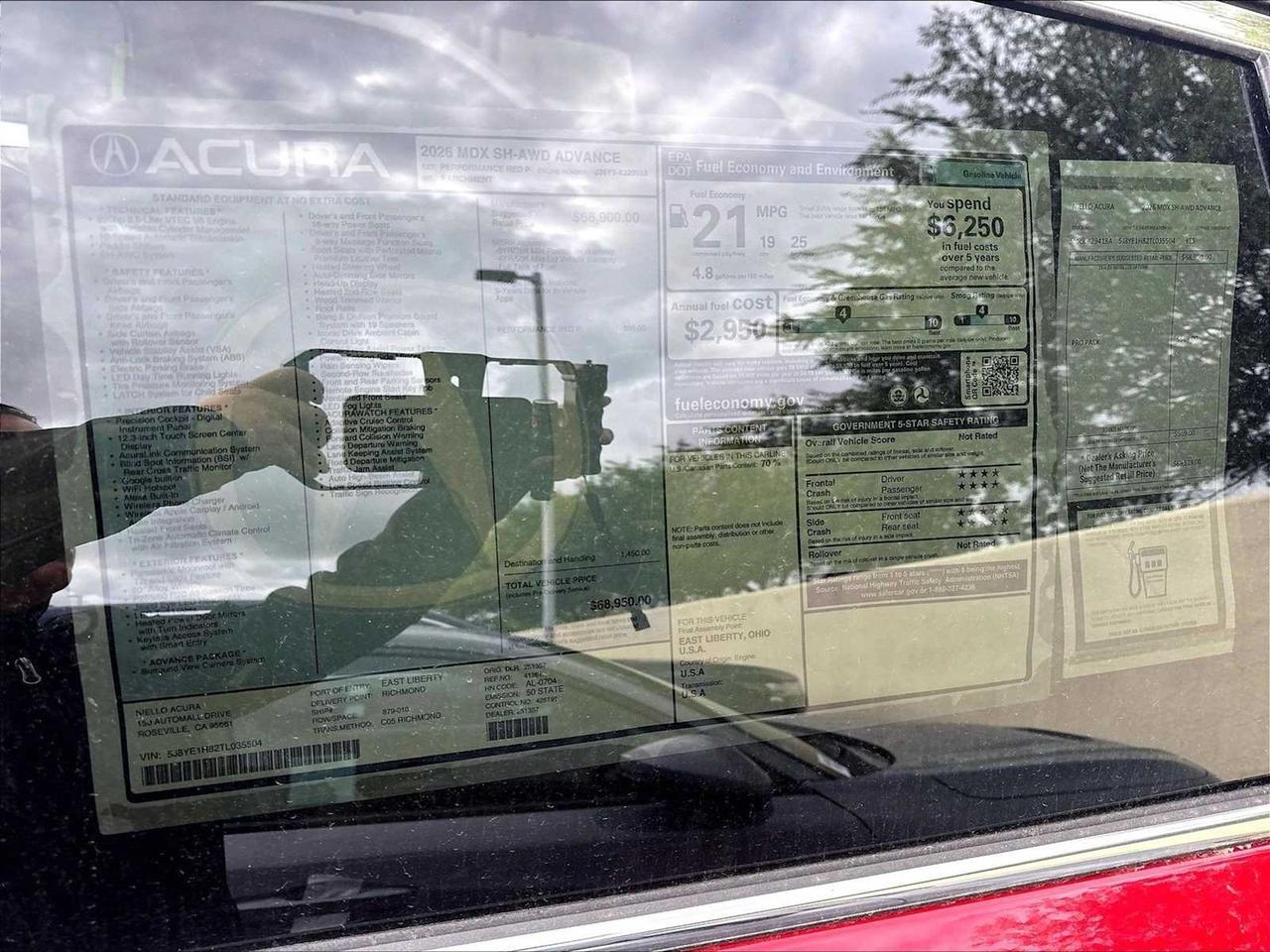 2026 Acura MDX w/Advance Package Roseville CA
