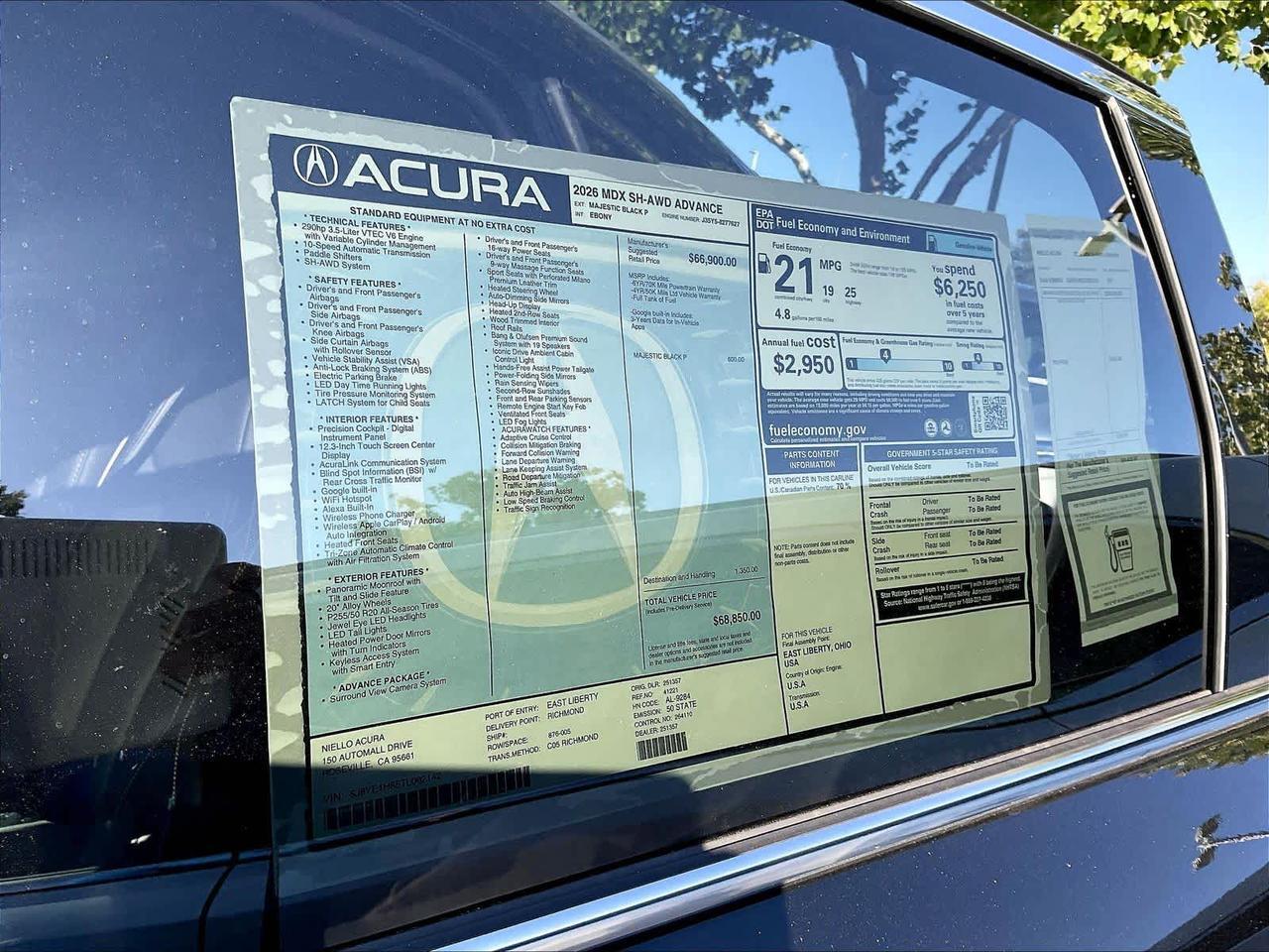 2026 Acura MDX w/Advance Package Roseville CA