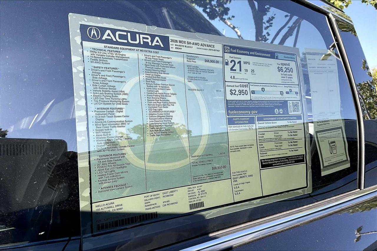 2026 Acura MDX w/Advance Package Roseville CA