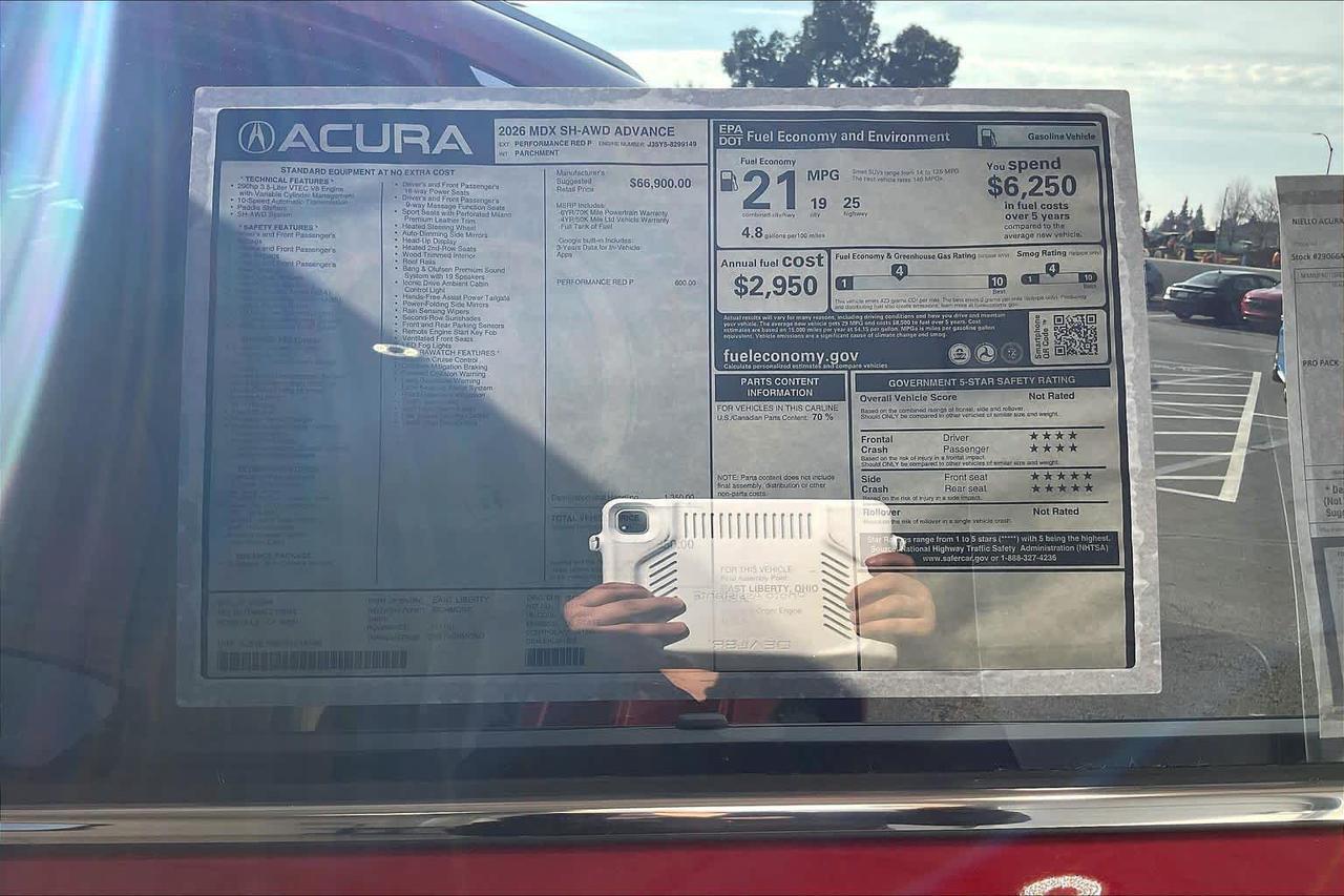 2026 Acura MDX w/Advance Package Roseville CA