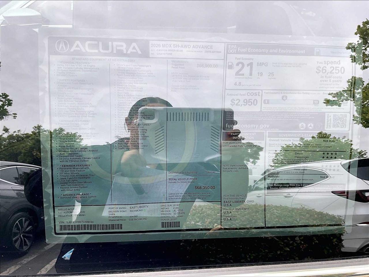 2026 Acura MDX w/Advance Package Roseville CA