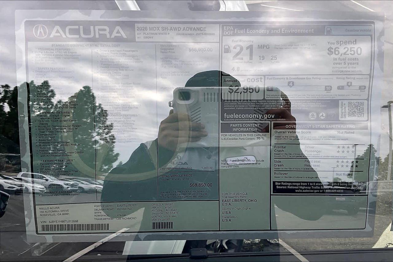2026 Acura MDX w/Advance Package Roseville CA