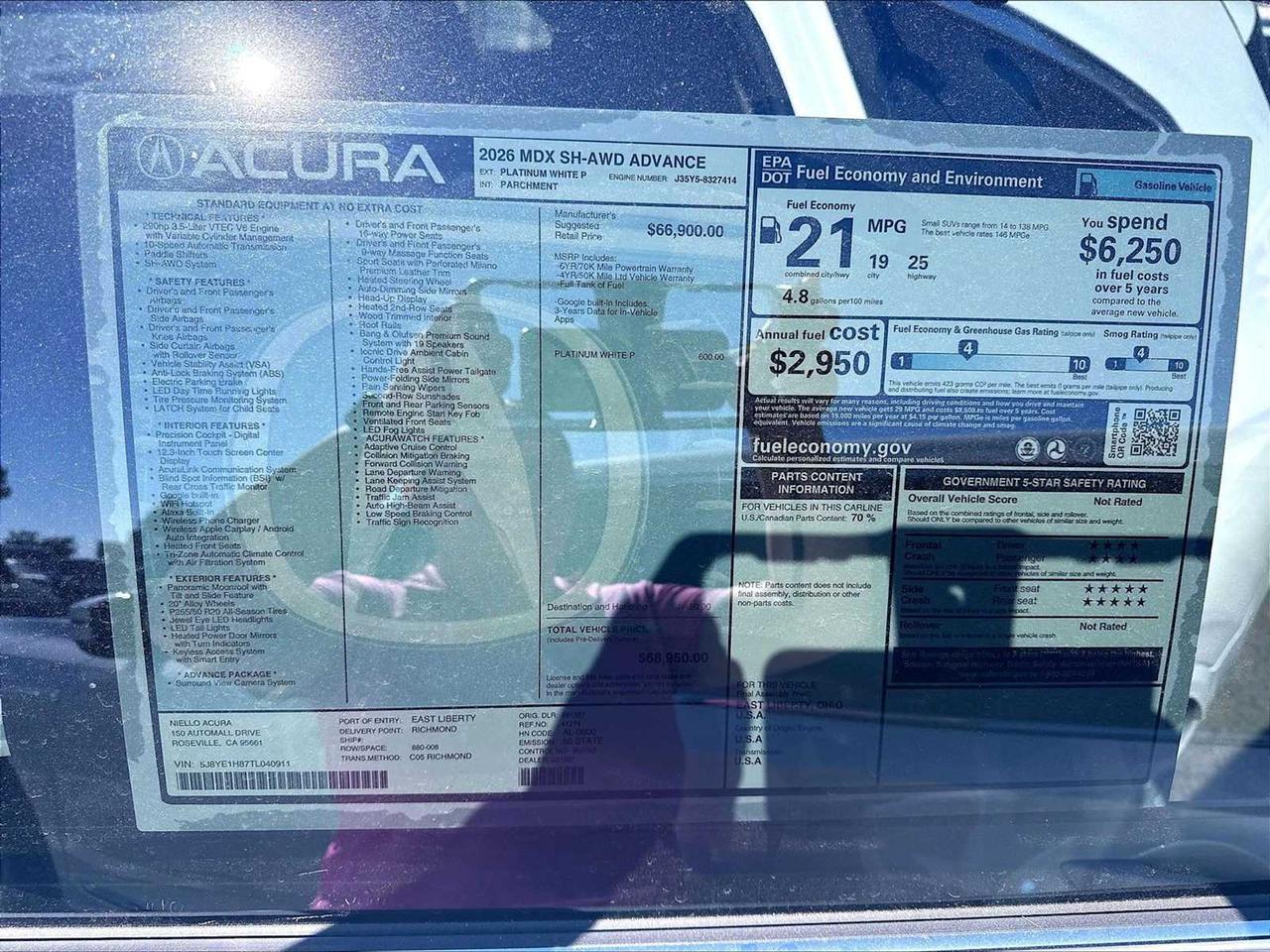 2026 Acura MDX w/Advance Package Roseville CA
