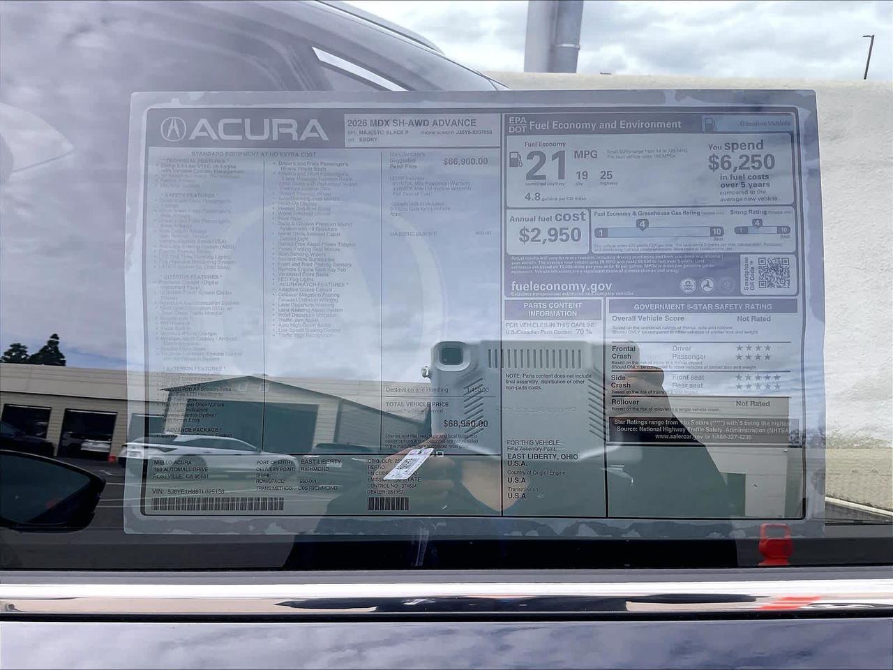 2026 Acura MDX w/Advance Package Roseville CA