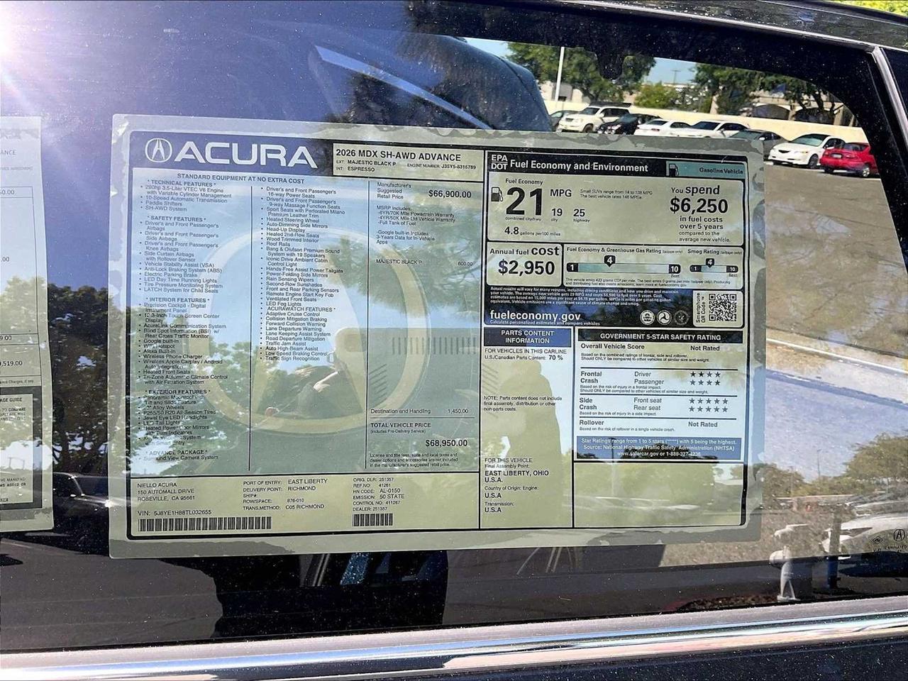2026 Acura MDX w/Advance Package Roseville CA