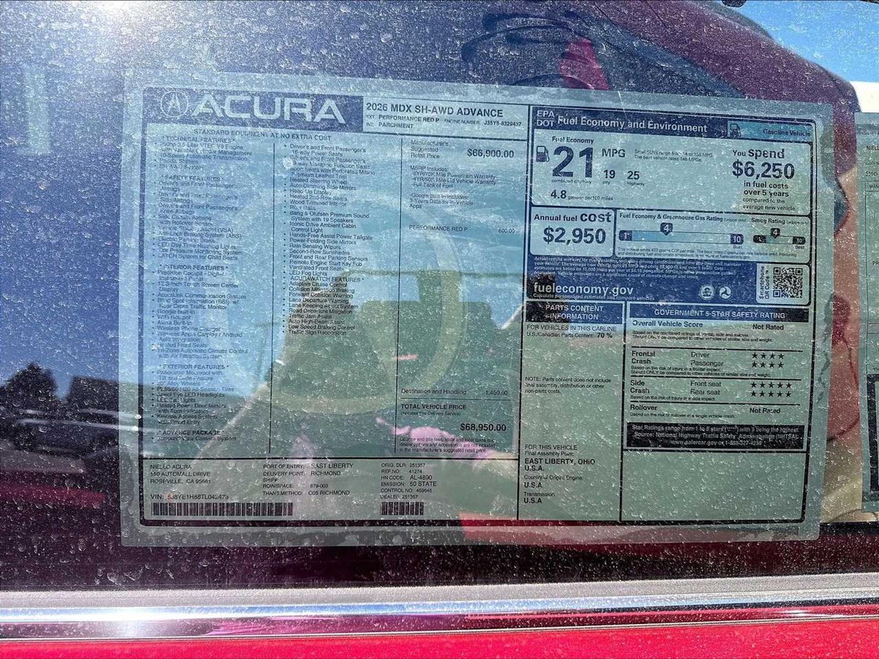 2026 Acura MDX w/Advance Package Roseville CA