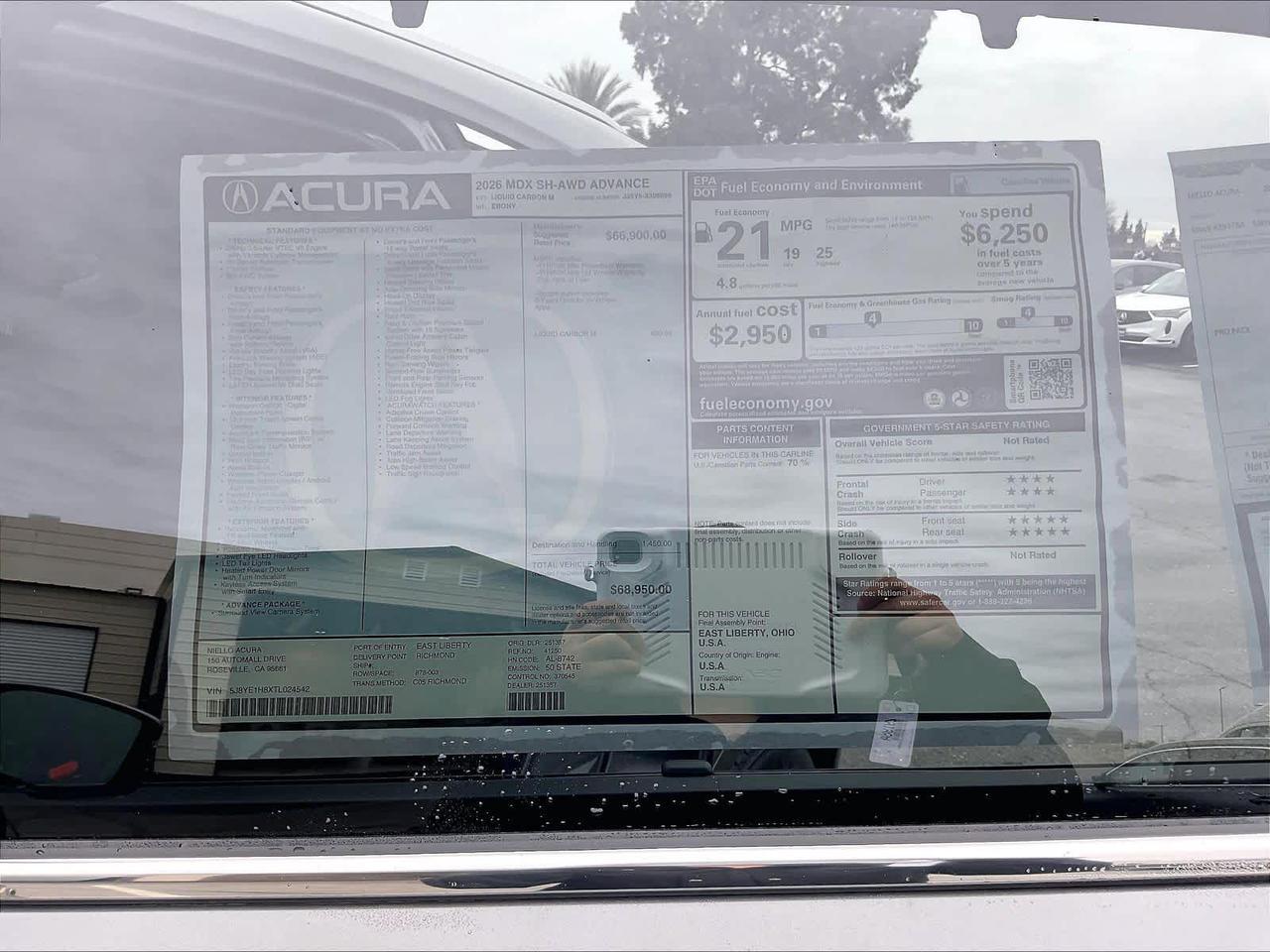 2026 Acura MDX w/Advance Package Roseville CA