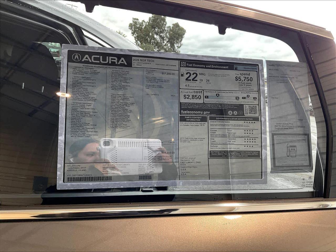 2026 Acura MDX w/Technology Package Roseville CA