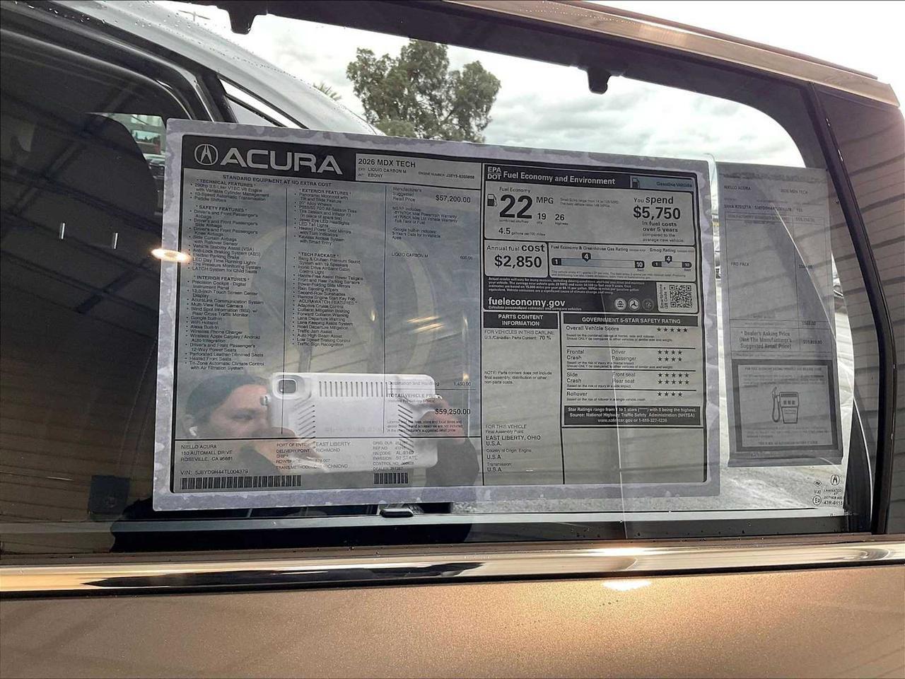 2026 Acura MDX w/Technology Package Roseville CA