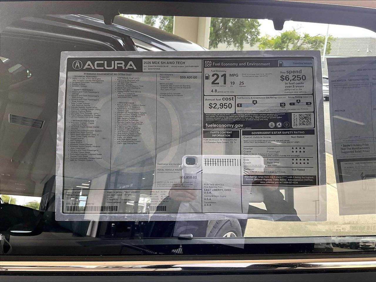 2026 Acura MDX w/Technology Package Roseville CA
