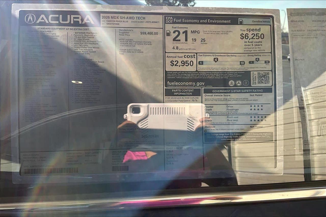 2026 Acura MDX w/Technology Package Roseville CA