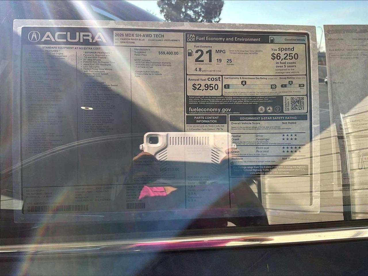 2026 Acura MDX w/Technology Package Roseville CA