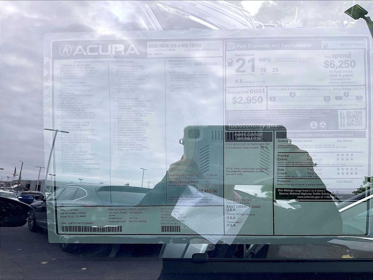 2026 Acura MDX w/Technology Package Roseville CA