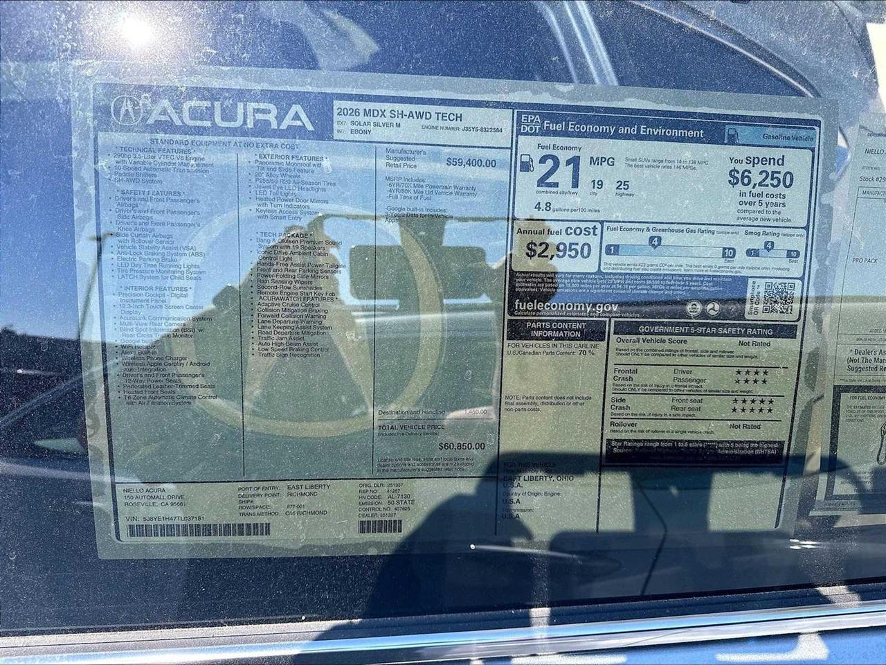 2026 Acura MDX w/Technology Package Roseville CA