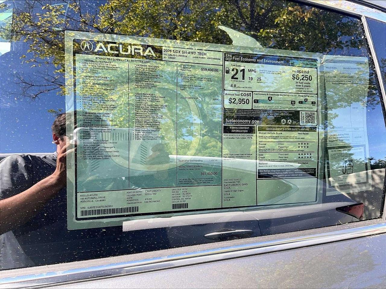 2026 Acura MDX w/Technology Package Roseville CA