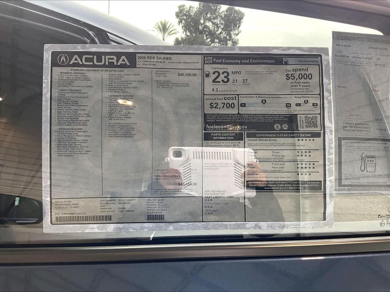 2026 Acura RDX Roseville CA