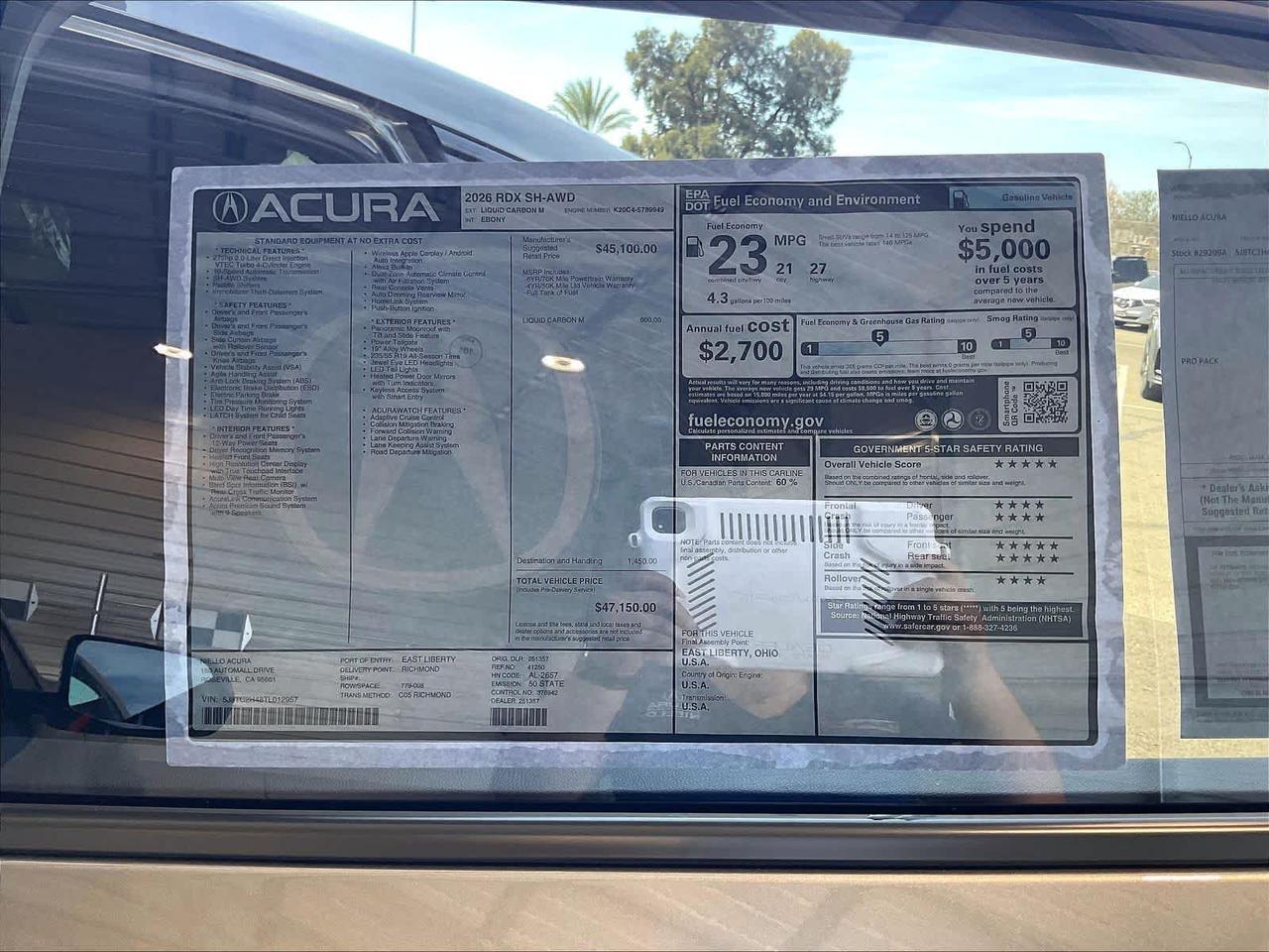 2026 Acura RDX Roseville CA