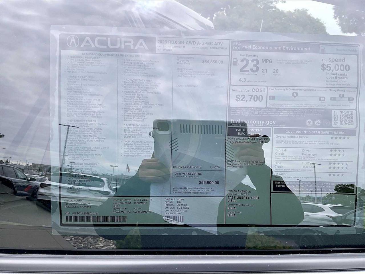 2026 Acura RDX w/A-Spec Advance Package Roseville CA
