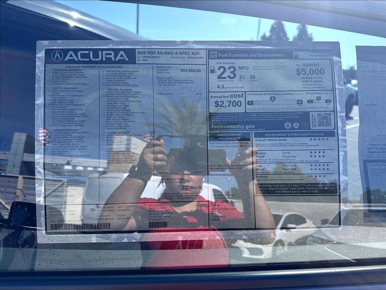 2026 Acura RDX w/A-Spec Advance Package Roseville CA