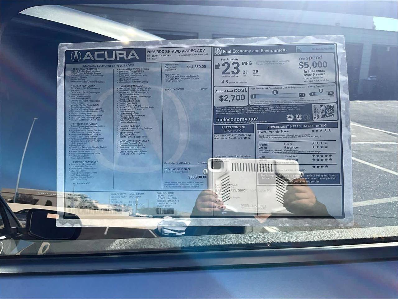 2026 Acura RDX w/A-Spec Advance Package Roseville CA