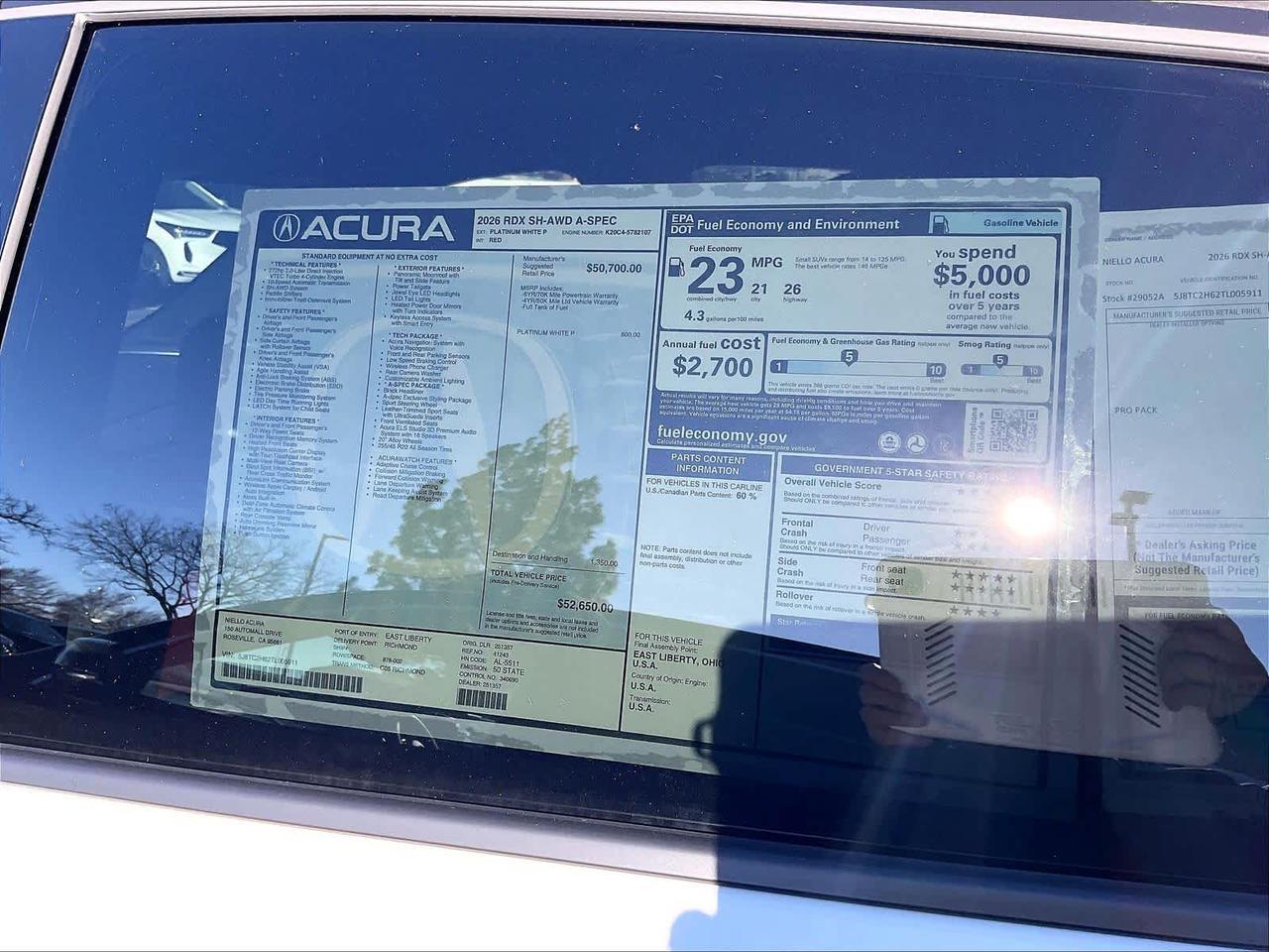 2026 Acura RDX w/A-Spec Package Roseville CA