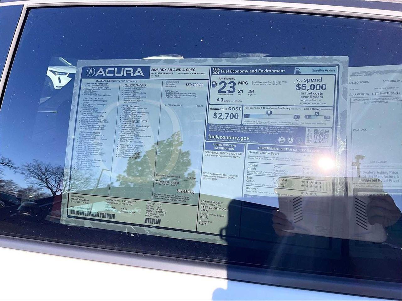 2026 Acura RDX w/A-Spec Package Roseville CA