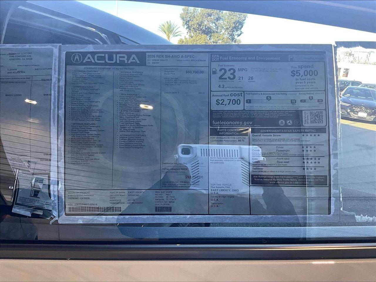 2026 Acura RDX w/A-Spec Package Roseville CA