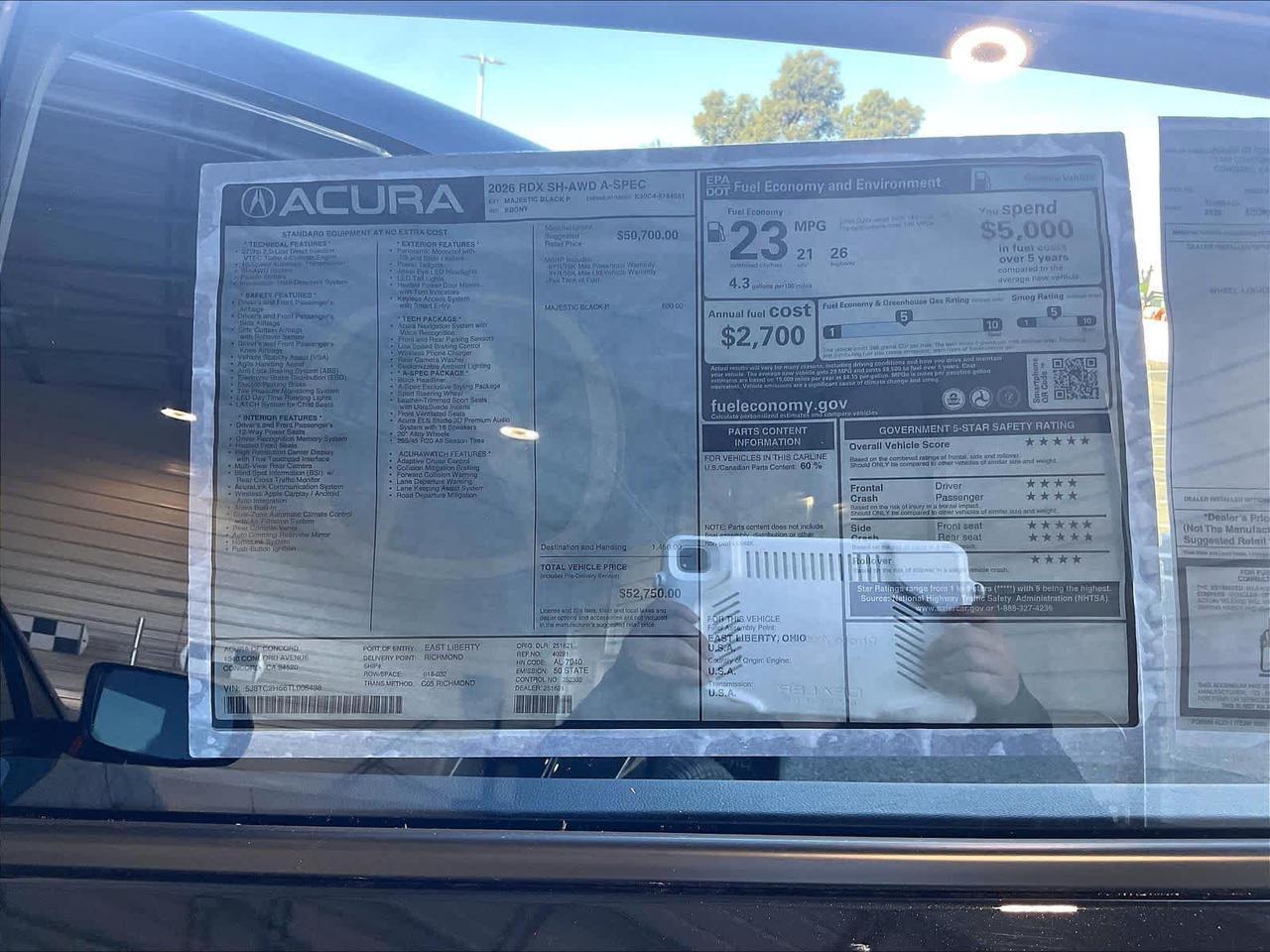 2026 Acura RDX w/A-Spec Package Roseville CA