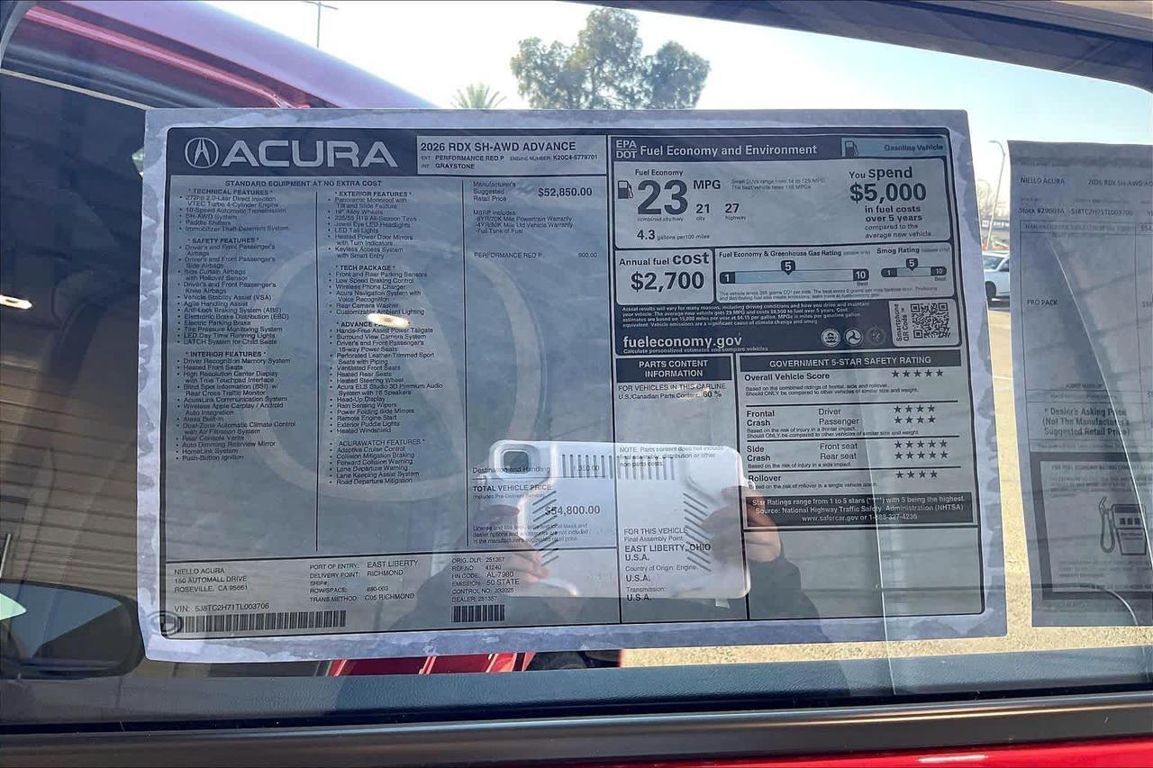 2026 Acura RDX w/Advance Package Roseville CA