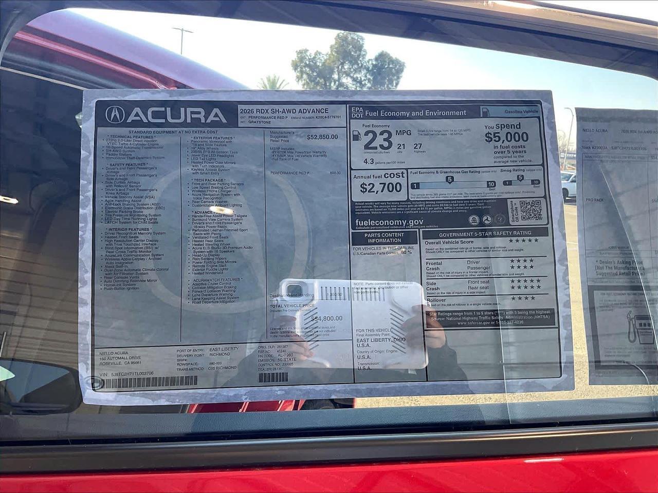 2026 Acura RDX w/Advance Package Roseville CA