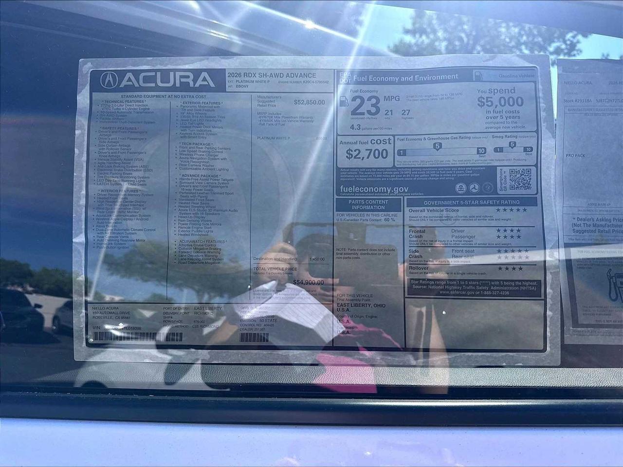 2026 Acura RDX w/Advance Package Roseville CA
