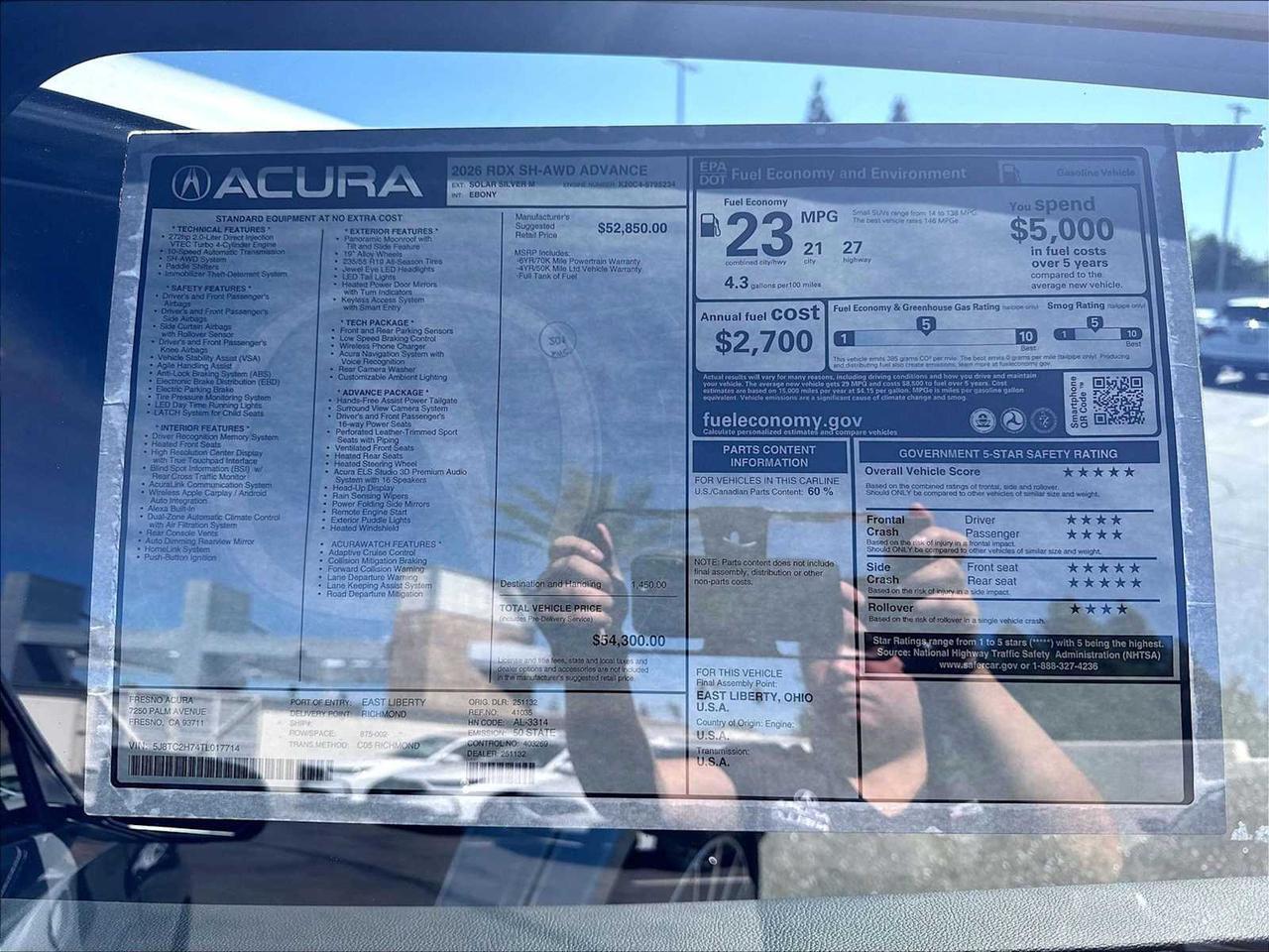 2026 Acura RDX w/Advance Package Roseville CA