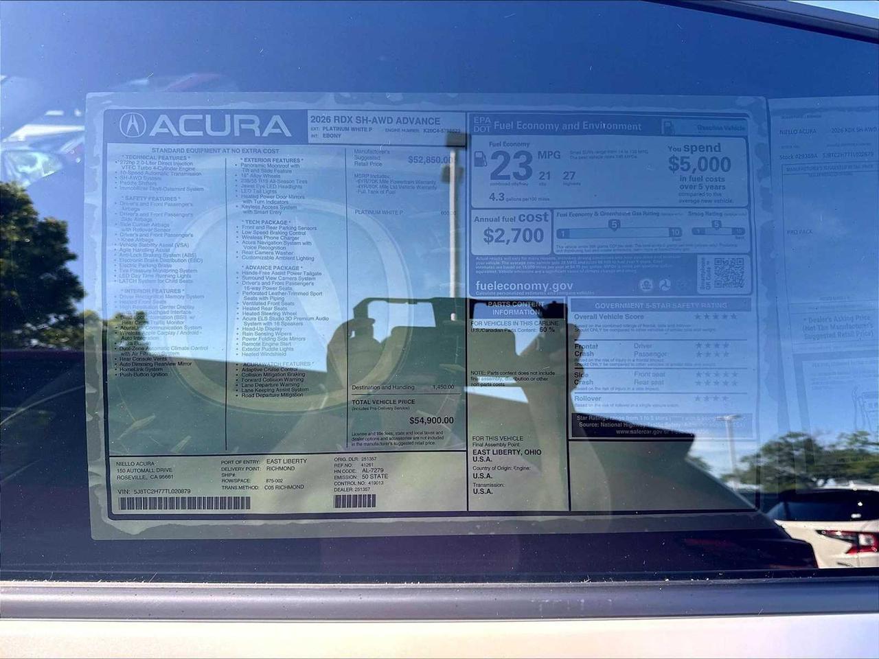 2026 Acura RDX w/Advance Package Roseville CA
