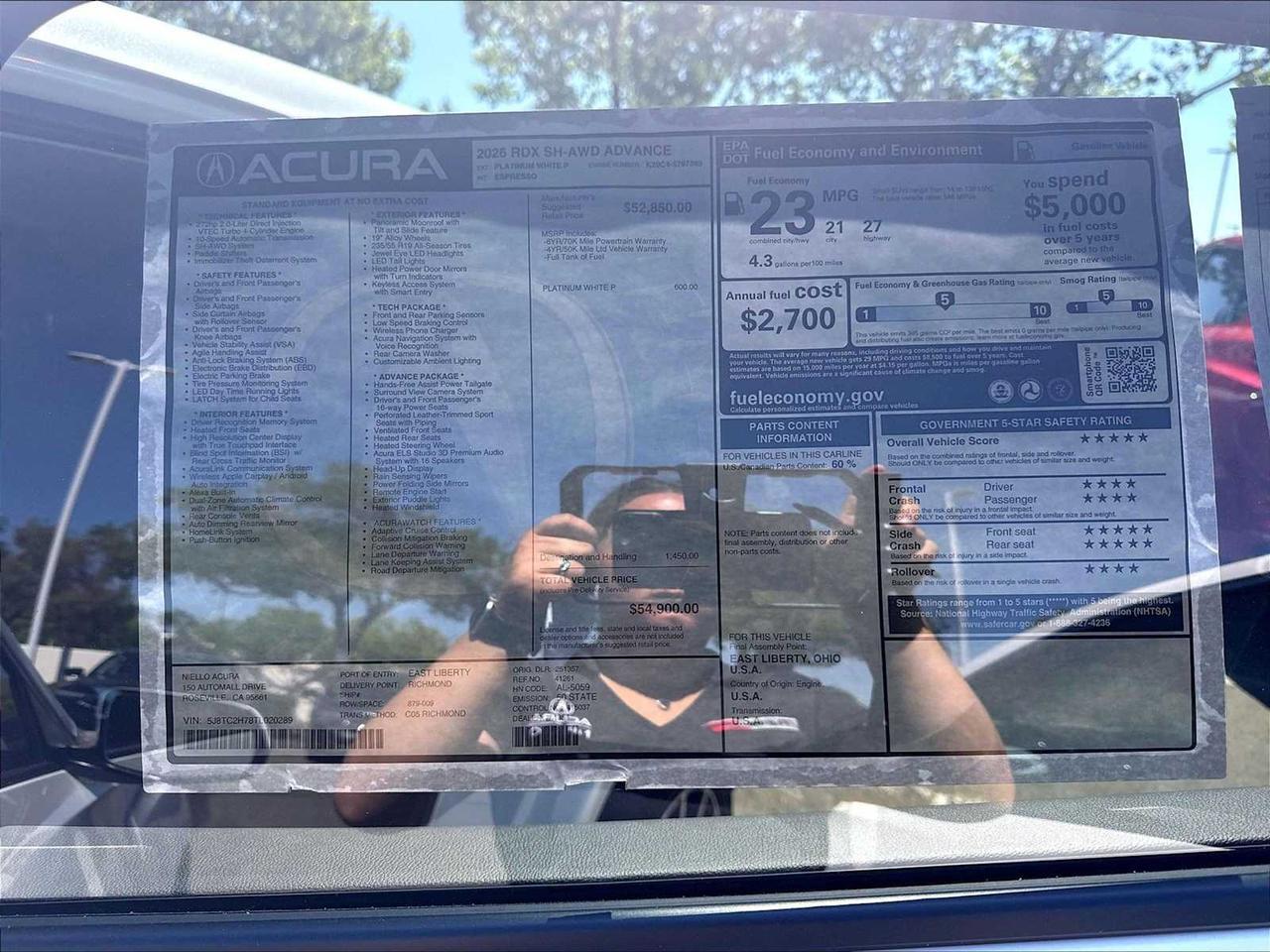 2026 Acura RDX w/Advance Package Roseville CA