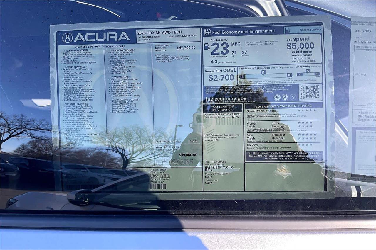 2026 Acura RDX w/Technology Package Roseville CA