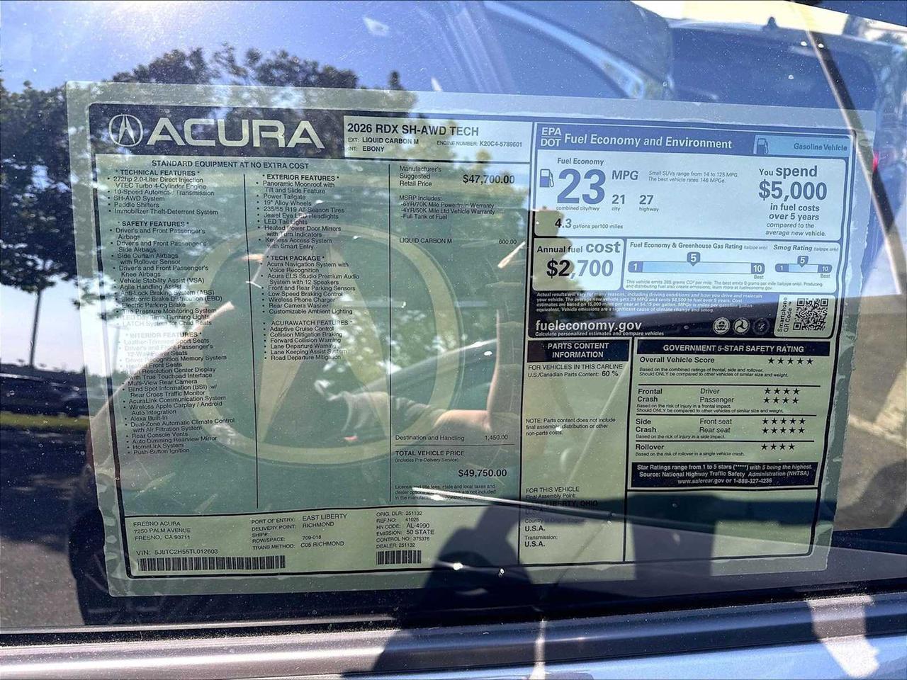 2026 Acura RDX w/Technology Package Roseville CA