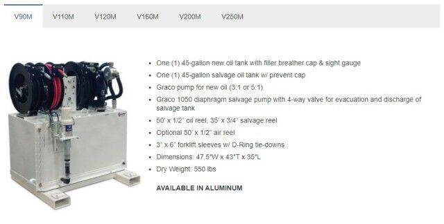 2026 American Eagle Mobile Lube Skid(s) 90-250 Gallons