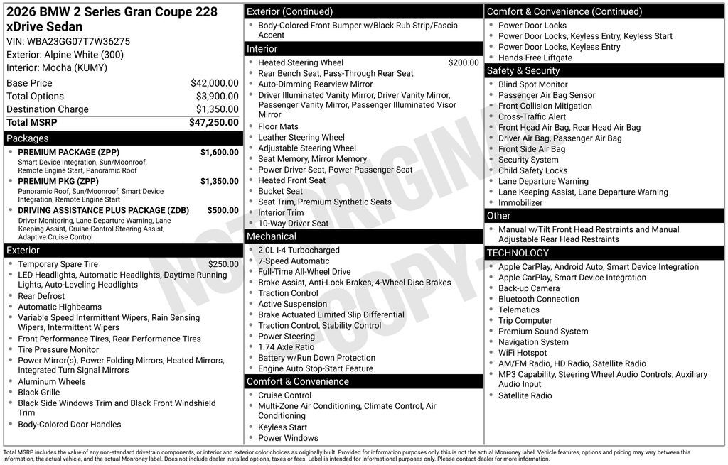 2026 BMW 2 Series 228 Gran Coupe San Clemente CA