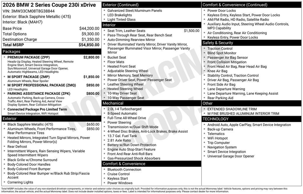 2026 BMW 2 Series 230i xDrive San Clemente CA