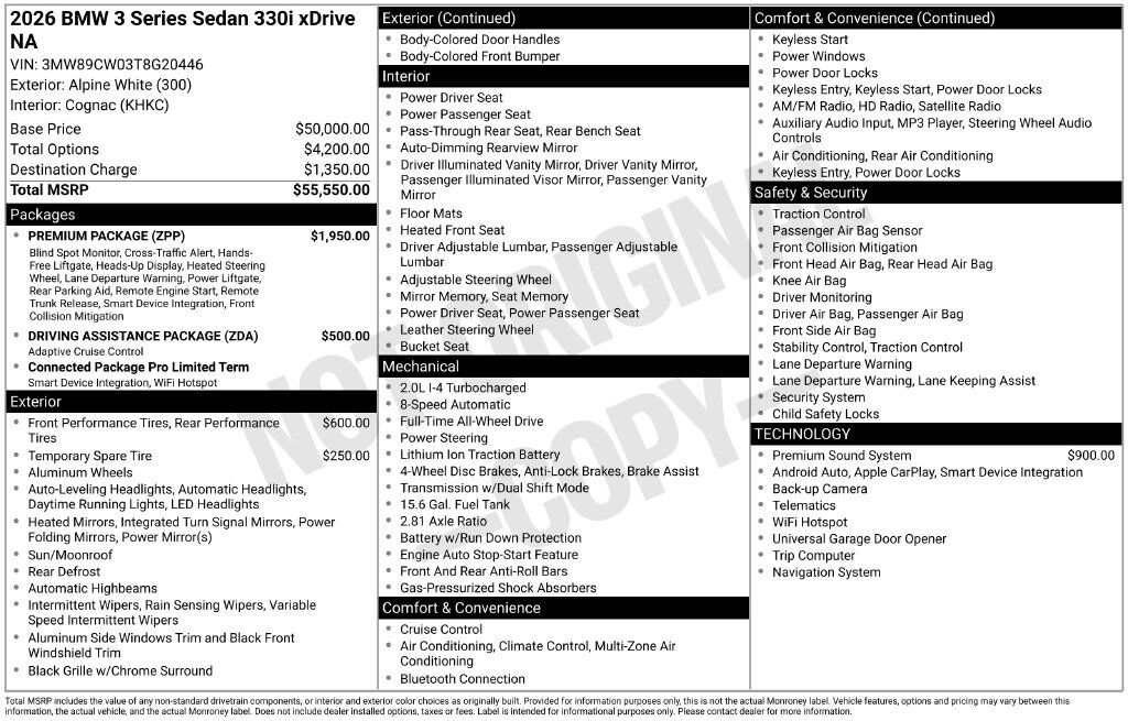 2026 BMW 3 Series 330i xDrive San Clemente CA