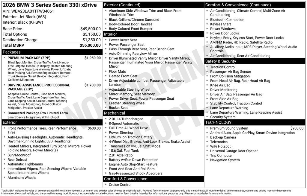 2026 BMW 3 Series 330i xDrive San Clemente CA