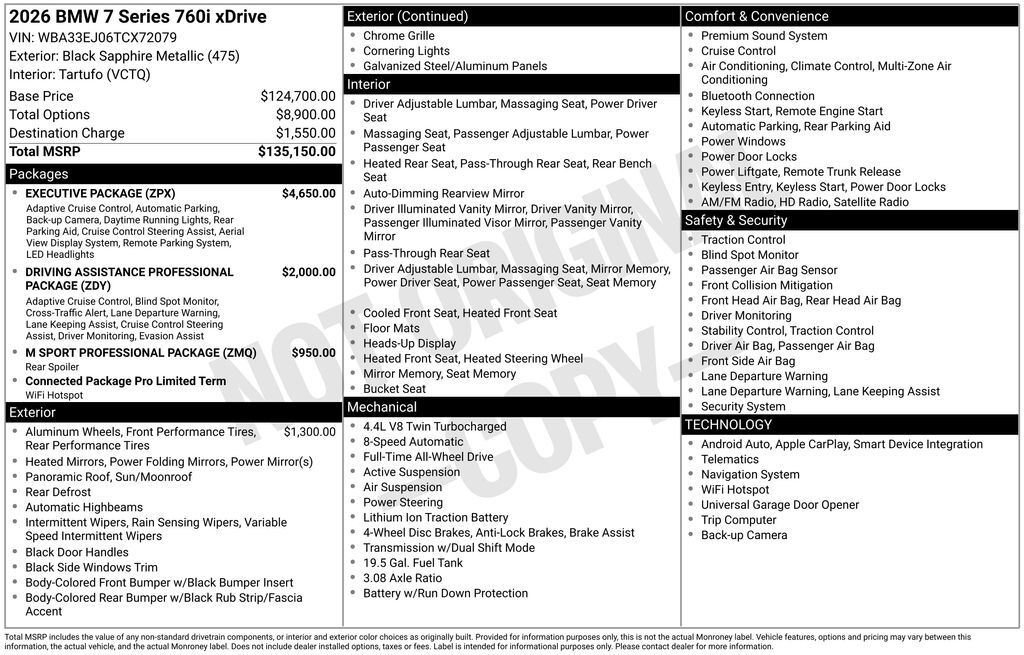 2026 BMW 7 Series 760i xDrive San Clemente CA