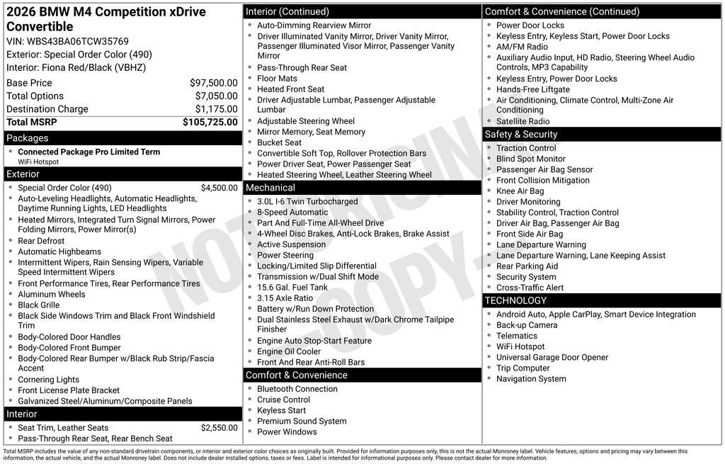 2026 BMW M4 Competition San Clemente CA