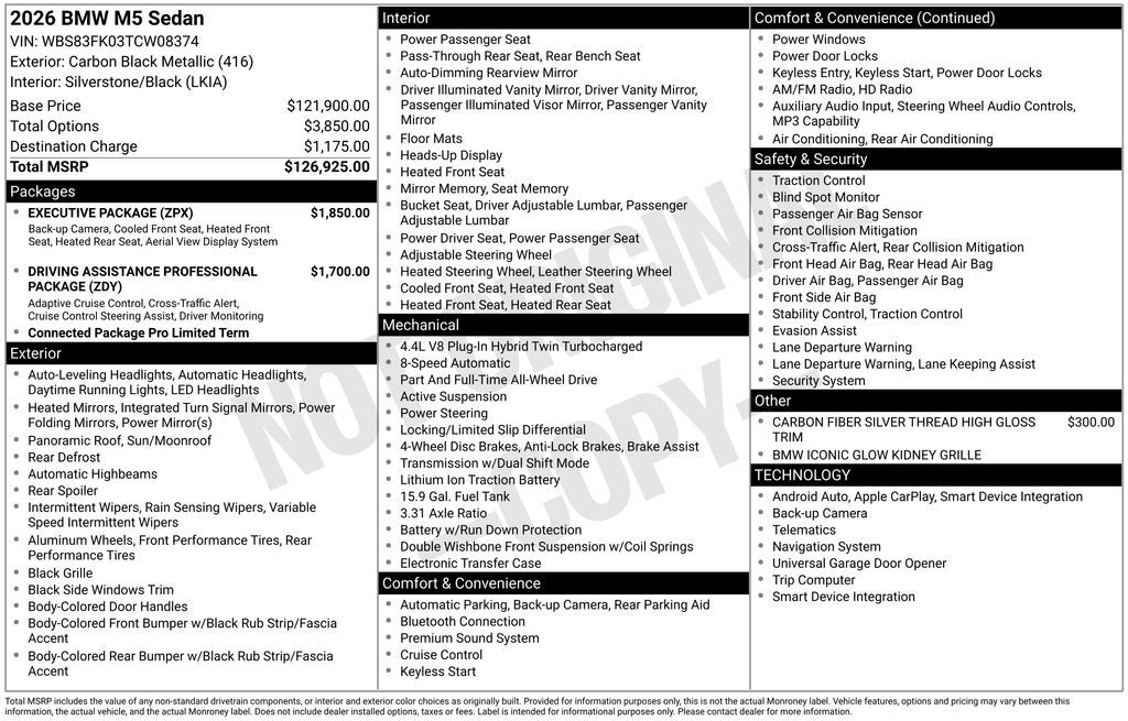 2026 BMW M5 Base San Clemente CA