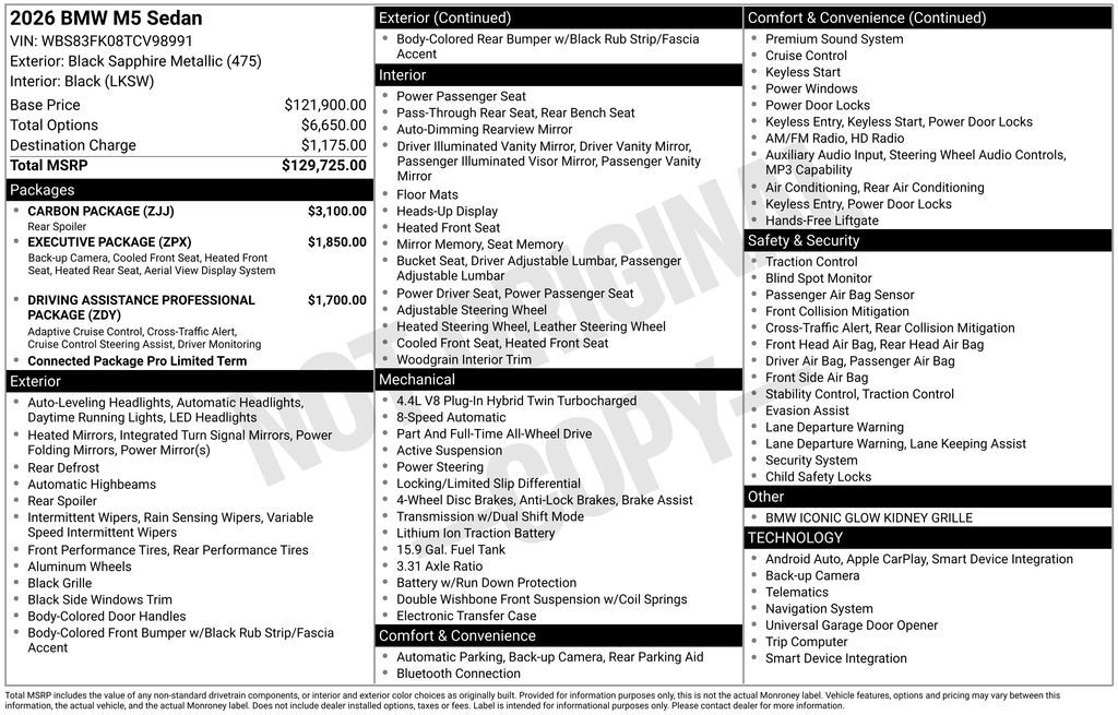 2026 BMW M5 Base San Clemente CA