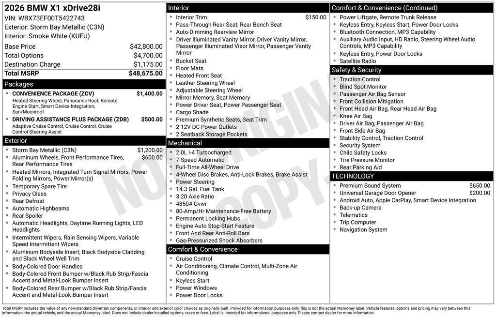 2026 BMW X1 xDrive28i San Clemente CA